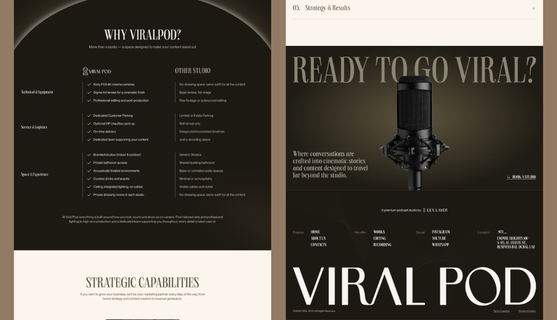 Viral Pod content section
